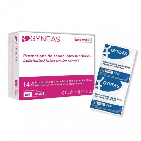 Protection de sonde lubrifiée latex Gynéas (Boîte de 144)