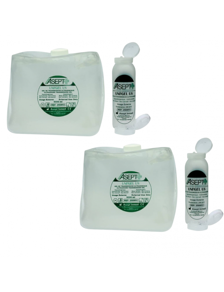 Lot de 2 - Gel Echographie Asept 5 litres